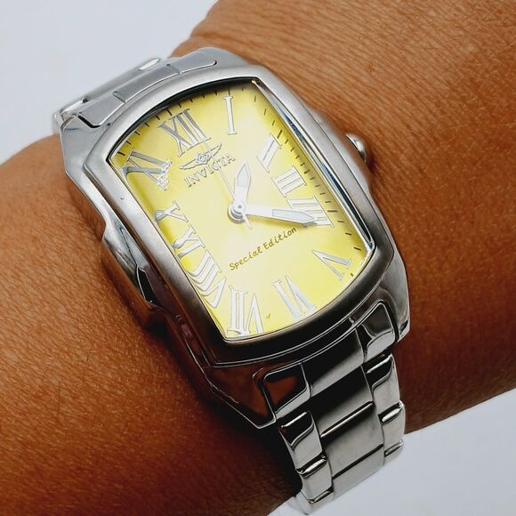 INVICTA Special Edition LUPAH 18645 Stainless Steel Rectangle Dial Watch Discont - Picture 16 of 16